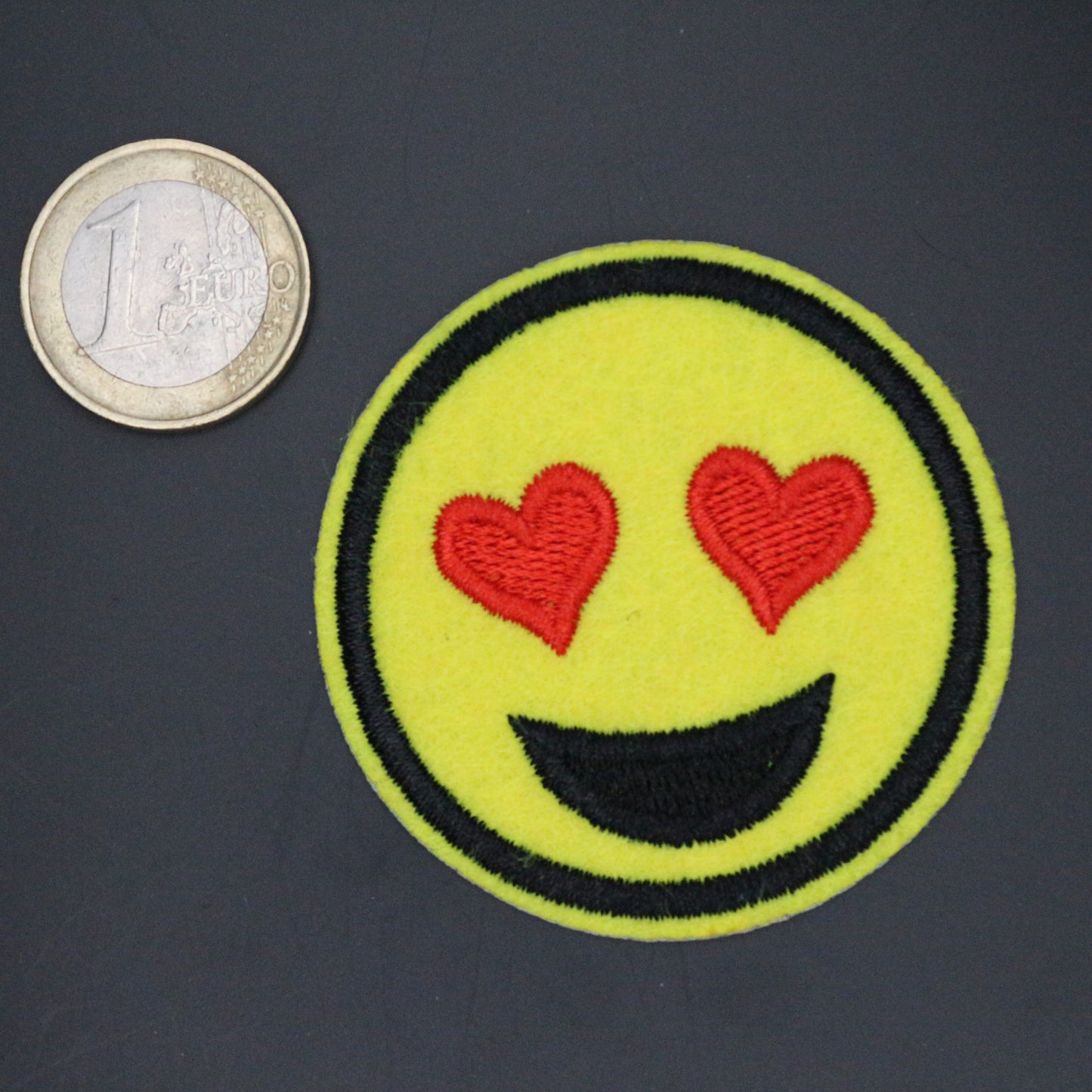Smiley Hearts Eyes Patch