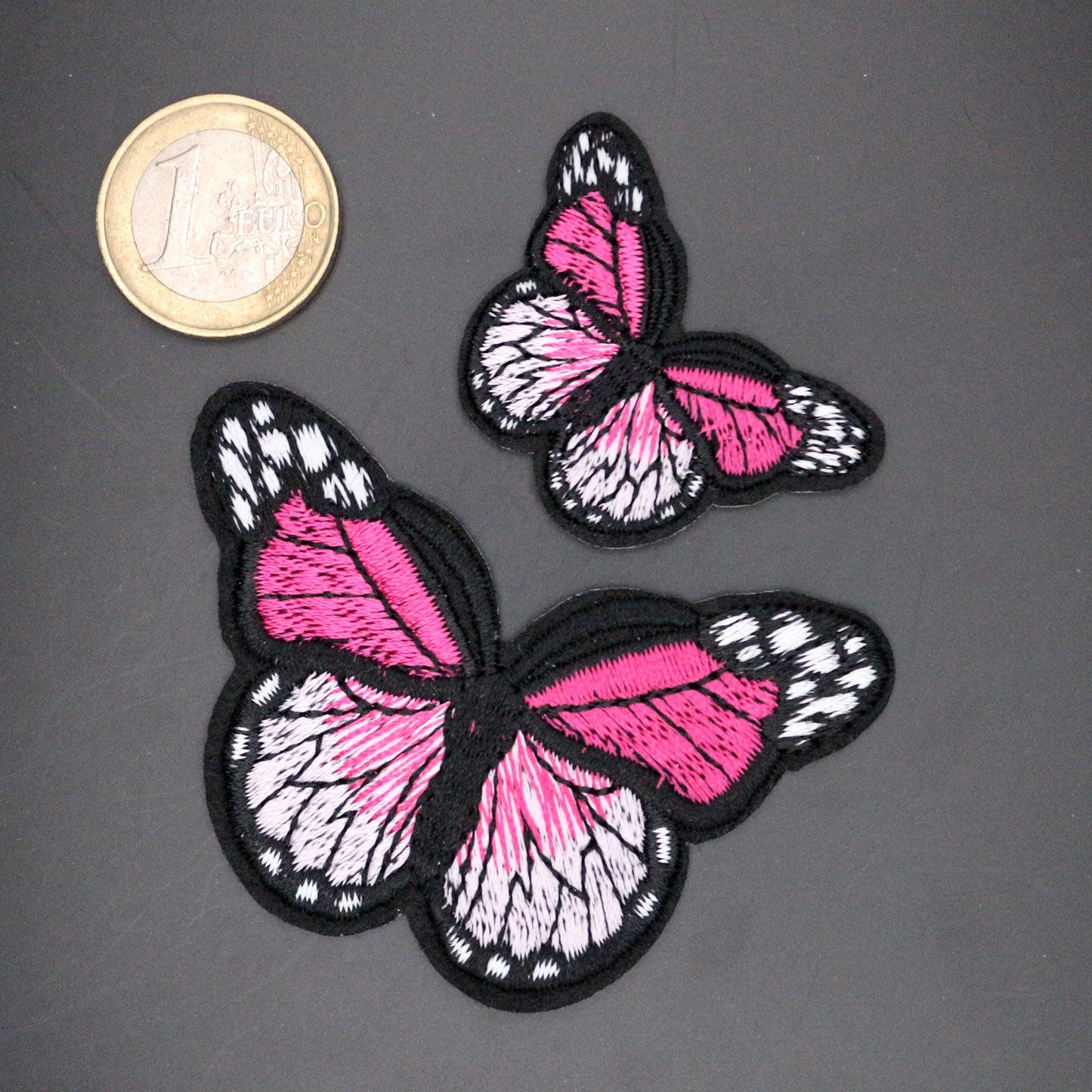 2 Butterflies Blue Patch