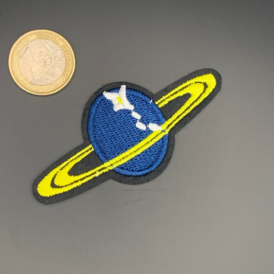 Planet Yellow Blue Insignia